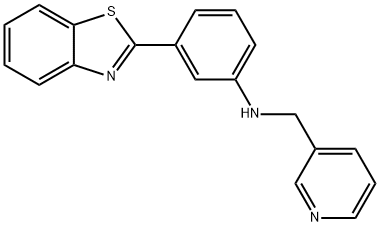 3-(1,3-benzothiazol-2-yl)-N-(3-pyridinylmethyl)aniline|