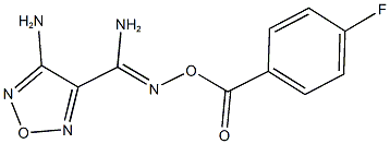 4-amino-N'-[(4-fluorobenzoyl)oxy]-1,2,5-oxadiazole-3-carboximidamide Structure