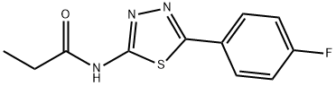 N-[5-(4-fluorophenyl)-1,3,4-thiadiazol-2-yl]propanamide Structure