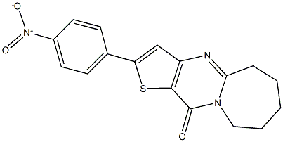 2-{4-nitrophenyl}-6,7,8,9-tetrahydrothieno[3',2':4,5]pyrimido[1,2-a]azepin-11(5H)-one,312529-71-8,结构式