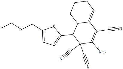 312531-31-0 2-amino-4-(5-butyl-2-thienyl)-4a,5,6,7-tetrahydro-1,3,3(4H)-naphthalenetricarbonitrile