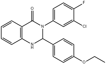3-(3-chloro-4-fluorophenyl)-2-(4-ethoxyphenyl)-2,3-dihydro-4(1H)-quinazolinone|