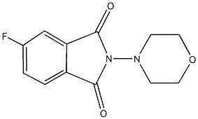 5-fluoro-2-(4-morpholinyl)-1H-isoindole-1,3(2H)-dione 结构式