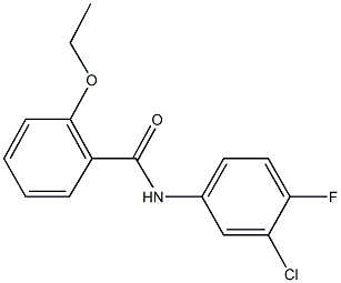 N-(3-chloro-4-fluorophenyl)-2-ethoxybenzamide Struktur