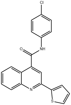 312588-78-6 N-(4-chlorophenyl)-2-(2-thienyl)-4-quinolinecarboxamide