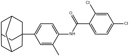 N-[4-(1-adamantyl)-2-methylphenyl]-2,4-dichlorobenzamide Structure