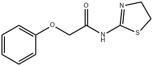 N-(4,5-dihydro-1,3-thiazol-2-yl)-2-phenoxyacetamide 化学構造式