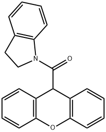 1-(9H-xanthen-9-ylcarbonyl)indoline Structure