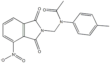 N-({4-nitro-1,3-dioxo-1,3-dihydro-2H-isoindol-2-yl}methyl)-N-(4-methylphenyl)acetamide|