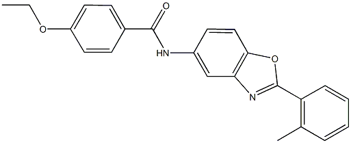 4-ethoxy-N-[2-(2-methylphenyl)-1,3-benzoxazol-5-yl]benzamide Struktur