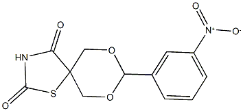 8-{3-nitrophenyl}-7,9-dioxa-1-thia-3-azaspiro[4.5]decane-2,4-dione|