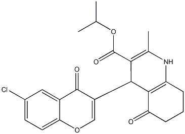 312622-86-9 isopropyl 4-(6-chloro-4-oxo-4H-chromen-3-yl)-2-methyl-5-oxo-1,4,5,6,7,8-hexahydro-3-quinolinecarboxylate