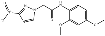 N-(2,4-dimethoxyphenyl)-2-{3-nitro-1H-1,2,4-triazol-1-yl}acetamide,312633-96-8,结构式