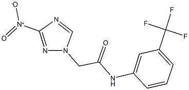 2-{3-nitro-1H-1,2,4-triazol-1-yl}-N-[3-(trifluoromethyl)phenyl]acetamide|