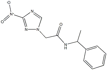 2-{3-nitro-1H-1,2,4-triazol-1-yl}-N-(1-phenylethyl)acetamide,312635-56-6,结构式