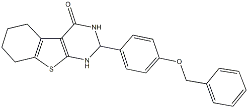 2-[4-(benzyloxy)phenyl]-2,3,5,6,7,8-hexahydro[1]benzothieno[2,3-d]pyrimidin-4(1H)-one,312697-69-1,结构式