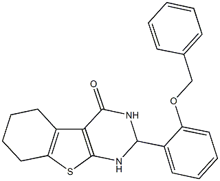 2-[2-(benzyloxy)phenyl]-2,3,5,6,7,8-hexahydro[1]benzothieno[2,3-d]pyrimidin-4(1H)-one,312697-71-5,结构式