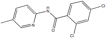 2,4-dichloro-N-(5-methyl-2-pyridinyl)benzamide Struktur