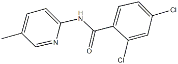 2,4-dichloro-N-(5-methyl-2-pyridinyl)benzamide 化学構造式