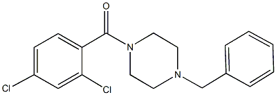 1-benzyl-4-(2,4-dichlorobenzoyl)piperazine,312704-30-6,结构式
