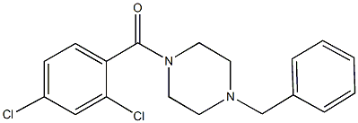 1-benzyl-4-(2,4-dichlorobenzoyl)piperazine Structure