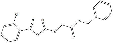 312705-24-1 benzyl {[5-(2-chlorophenyl)-1,3,4-oxadiazol-2-yl]sulfanyl}acetate