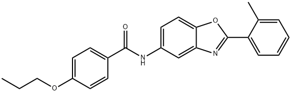 N-[2-(2-methylphenyl)-1,3-benzoxazol-5-yl]-4-propoxybenzamide Structure