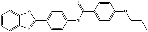 N-[4-(1,3-benzoxazol-2-yl)phenyl]-4-propoxybenzamide Structure