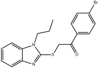 1-(4-bromophenyl)-2-[(1-propyl-1H-benzimidazol-2-yl)sulfanyl]ethanone Structure