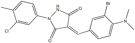 312706-31-3 4-[3-bromo-4-(dimethylamino)benzylidene]-1-(3-chloro-4-methylphenyl)-3,5-pyrazolidinedione