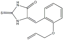 5-[2-(allyloxy)benzylidene]-2-thioxo-4-imidazolidinone Structure