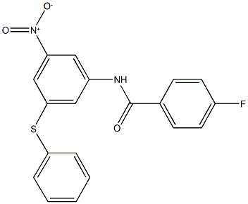 4-fluoro-N-[3-nitro-5-(phenylsulfanyl)phenyl]benzamide,312707-44-1,结构式