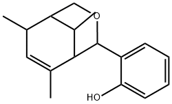 2-(6,8,9-trimethyl-3-oxabicyclo[3.3.1]non-7-en-2-yl)phenol Struktur