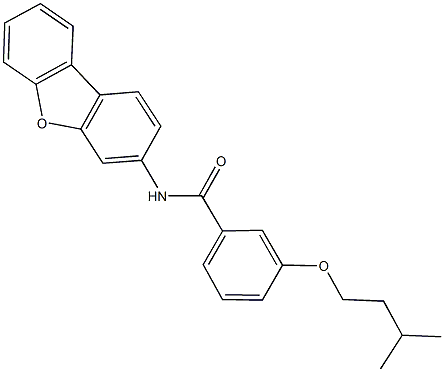 N-dibenzo[b,d]furan-3-yl-3-(isopentyloxy)benzamide Structure