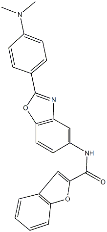 312716-66-8 N-{2-[4-(dimethylamino)phenyl]-1,3-benzoxazol-5-yl}-1-benzofuran-2-carboxamide