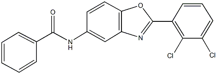 N-[2-(2,3-dichlorophenyl)-1,3-benzoxazol-5-yl]benzamide Struktur