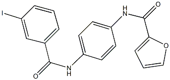 N-{4-[(3-iodobenzoyl)amino]phenyl}-2-furamide Struktur