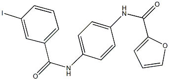 N-{4-[(3-iodobenzoyl)amino]phenyl}-2-furamide Structure