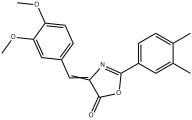4-(3,4-dimethoxybenzylidene)-2-(3,4-dimethylphenyl)-1,3-oxazol-5(4H)-one|