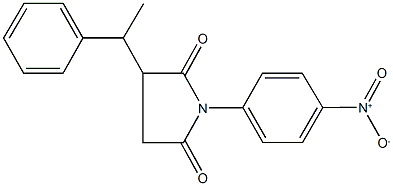 312718-71-1 1-{4-nitrophenyl}-3-(1-phenylethyl)pyrrolidine-2,5-dione