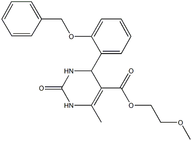 312718-89-1 2-methoxyethyl 4-[2-(benzyloxy)phenyl]-6-methyl-2-oxo-1,2,3,4-tetrahydro-5-pyrimidinecarboxylate
