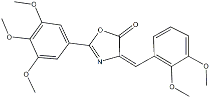 312724-30-4 4-(2,3-dimethoxybenzylidene)-2-(3,4,5-trimethoxyphenyl)-1,3-oxazol-5(4H)-one