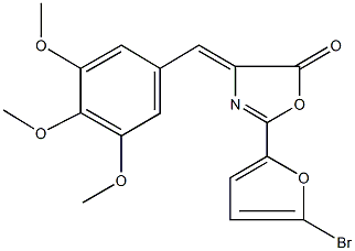 2-(5-bromo-2-furyl)-4-(3,4,5-trimethoxybenzylidene)-1,3-oxazol-5(4H)-one|