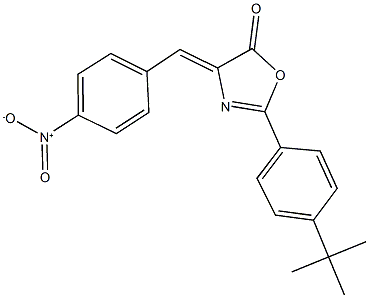 2-(4-tert-butylphenyl)-4-{4-nitrobenzylidene}-1,3-oxazol-5(4H)-one 结构式