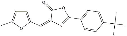 2-(4-tert-butylphenyl)-4-[(5-methyl-2-furyl)methylene]-1,3-oxazol-5(4H)-one Structure