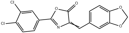 4-(1,3-benzodioxol-5-ylmethylene)-2-(3,4-dichlorophenyl)-1,3-oxazol-5(4H)-one|