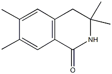 3,3,6,7-tetramethyl-3,4-dihydroisoquinolin-1(2H)-one Struktur