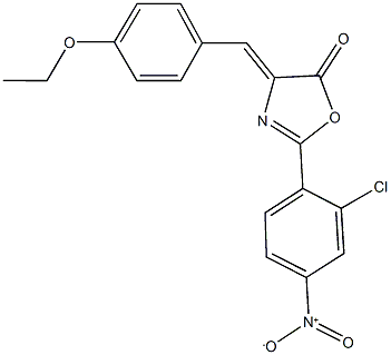 2-{2-chloro-4-nitrophenyl}-4-(4-ethoxybenzylidene)-1,3-oxazol-5(4H)-one,312733-36-1,结构式