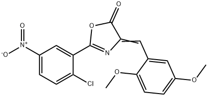 2-{2-chloro-5-nitrophenyl}-4-(2,5-dimethoxybenzylidene)-1,3-oxazol-5(4H)-one|