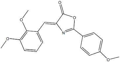 4-(2,3-dimethoxybenzylidene)-2-(4-methoxyphenyl)-1,3-oxazol-5(4H)-one Structure